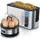 Arendo Langschlitz-Toaster Silber