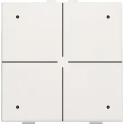 Niko Züblin 101-52204 Vierfach Taster mit LEDs und Komfort Sensoren für Niko Home Control, white 10152204