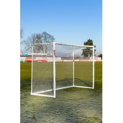 Fußballtor 3 x 2m STADIUM + Schusswand Italien. WEISS No Size