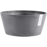 ecopot Frankfurt Ø 50 x 25 cm Grau