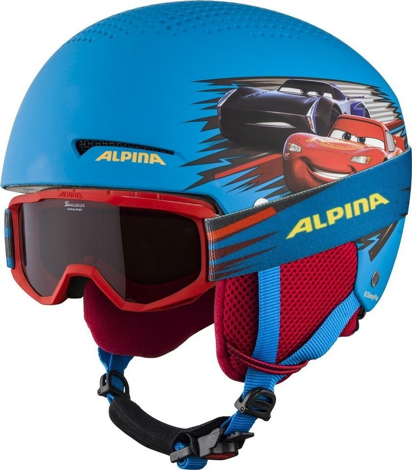 Alpina Sports Skihelm ZUPO DISNEY SET pastel-blue matt 48