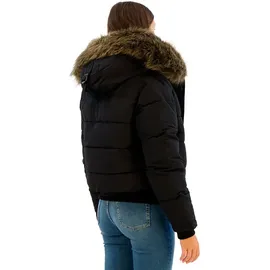 Superdry Everest Hooded Bomberjacke - Black M