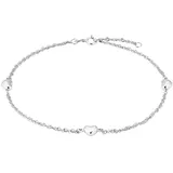 Amor Fußkette AMOR "2017449", silber (silberfarben), Fußketten, Damen, Silber 925 (Sterlingsilber), Made in Germany