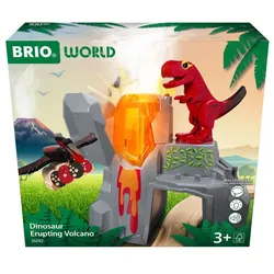BRIO Spiel Dinosaurier-Vulkan mit Ausbruchsfunktion
