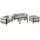 konsimo® TRIGLO Garten-Lounge-Set 4-tlg. dunkelgrau/hellgrau