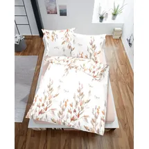 DORMISETTE Bettwäsche BLÄTTER Satin - orange