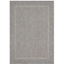 KADIMA DESIGN Balkonteppich Einfarbig Wetterfest Waschbar Strapazierfähig Terrasse Garten Schadstoffgeprüft Grau 240x340 cm – ALSTER von Kadima Design