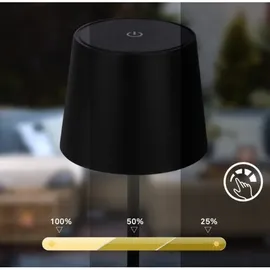 Briloner LED Tischleuchte Schwarz