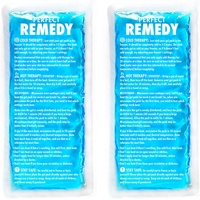 Perfect Remedy - Kühlpads für Verletzungen, Wiederverwendbarer Kühlpack & Wärme-Kompressen, Kühlpad für Schmerzlinderung, Kühlakku Gel für Knie, Rücken, Hals, Knöchel [2 Stück, Regulär, Blau]