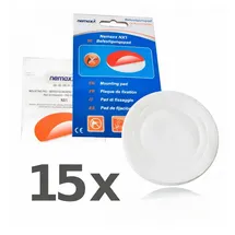 Nemaxx Rauchmelder Befestigungspad Weiß 15 St.