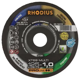 RHODIUS Extradünne Trennscheibe XT69 125 mm 10 St.