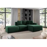 Fun Möbel Ecksofa Designersofa MEGAN XS inkl. Hocker Stoff