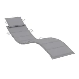vidaXL Sonnenliegen 2 Stk. mit Auflagen Massivholz Akazie