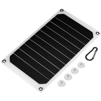Jadeshay Solar Ladegerät, 10W 5V Solarpanel USB Solar Power Bank IP64 Wasserdichtes Handy-Solarladegeräte für Camping Outdoor
