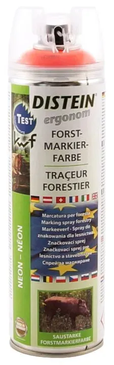 Distein Forstmarkierfarbe Ergonom, 500ml neonrot