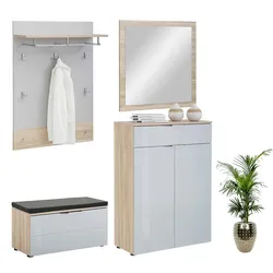 Maja Garderobe grau modern