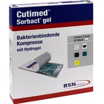 BSN Medical Sorbact Gel Kompressen 7,5 x 7,5 cm 12 St.