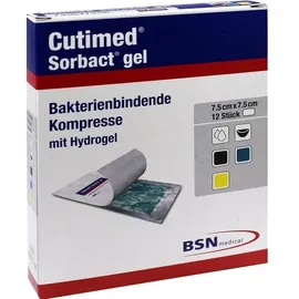 BSN Medical Sorbact Gel Kompressen 7,5 x 7,5 cm 12 St.