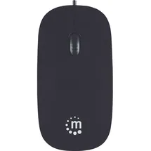 Manhattan Slim Optical Mouse Silhouette schwarz (177658)