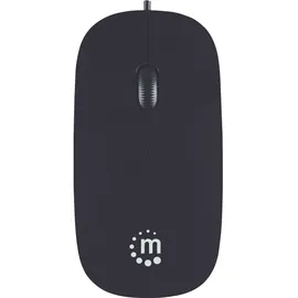Manhattan Slim Optical Mouse Silhouette schwarz (177658)
