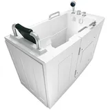 AcquaVapore Senioren Sitzbadewanne Sitzwanne Badewanne mit Tür Pool S07-C-L 140cm