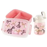 Sigikid Kindergarten-Set Trinkflasche & Brotdose Rosa Pony,Onesize