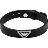 Emporio Armani Herren Armband Leder schwarz EGS3128040 Größe 18