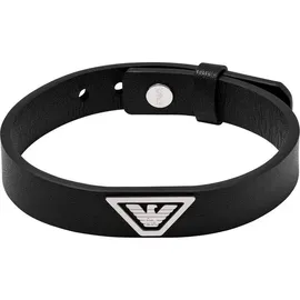 Emporio Armani Herren Armband Leder schwarz EGS3128040 Größe 18