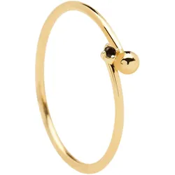 PD PAOLA - BLACK ESSENTIA RING - gold