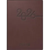 Brunnen Taschenkalender Mod. 731 2026 | A6, Kunstleder, braun