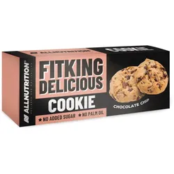 Allnutrition Fitking Delicious Cookie Kekse ohne Zuckerzusatz Geschmack Chocolate Chip 135 g
