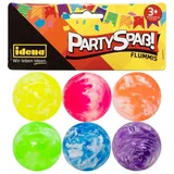 IDENA Partyspaß Flummis 6 Stück