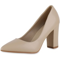 VAN HILL Damen Spitze Pumps in Beige