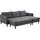 Atlantic Home Collection Hocker Rekvik 133 x 42 x 63 cm Grau