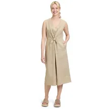 Cartoon Leinenkleid mit Cut-Outs Grau 40