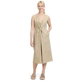 Cartoon Leinenkleid mit Cut-Outs Grau 40