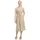 Cartoon Leinenkleid mit Cut-Outs Grau 40