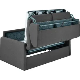 vente-unique Schlafsofa 3-Sitzer – Liegefläche: 140 cm – Matratzenhöhe: 18 cm – Stoff - Grau - CALIFE