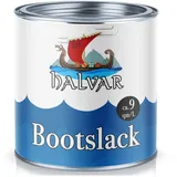 Halvar Bootslack Yachtlack Bootsfarbe Yachtfarbe PU-verstärkt für Holz verstärkt, extrem belastbar und hochelastisch Schiffslackierung (5 L, Feuerrot (RAL 3000))