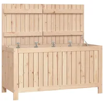 furnicato Gartentruhe 121 x 55 x 64 cm Braun