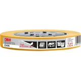 3M Pro Malerabdeckband 244 - 1 Rolle 18 mm x 50 m - für scharfe Farbkanten, UV-beständig, innen und außen