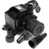 Wiltec SunSun HJ-5000 ECO Teichpumpe SET 4000 l/h / 65 W Filterpumpe Bachlaufpumpe für Koiteiche Gartenteichpumpe Teichfilterpumpe Umwälzpumpe