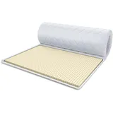 Fdm Matratzentopper Latex 200 x 200 cm Weiß