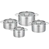 Hanseatic Topf-Set 8-tlg. Fleischtopf + Bratentopf + Glasdeckel