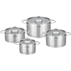 Hanseatic Topf-Set 8-tlg. Fleischtopf + Bratentopf + Glasdeckel