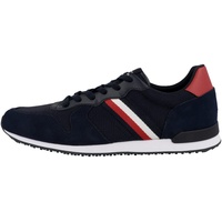 Tommy Hilfiger Herren Runner Sneaker Iconic Mix Runner Sportschuhe, Blau (Desert Sky), 40 EU