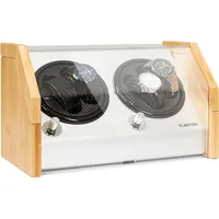 Klarstein Garonne 2 Drehteller, 4 Uhren, 3 Geschwindigkeiten, 4 Modi, bambus