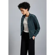 STREET ONE Satin-Blouson Damen Grün XS