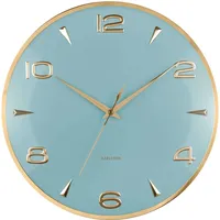 Karlsson Karlsson, Wanduhr, Wanduhr Sienna Glow Misty Blue (40.60