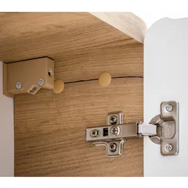 Lomadox Lomado Hängeschrank weiß, Holzwerkstoff, 35x75x22 cm Badezimmer, Badezimmerschränke, Hängeschränke